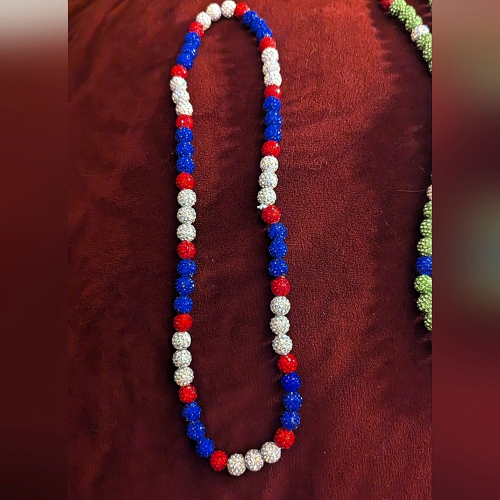 Handmade Phillies "Alvarado" Inspired beaded necklaces - Phillies Colors